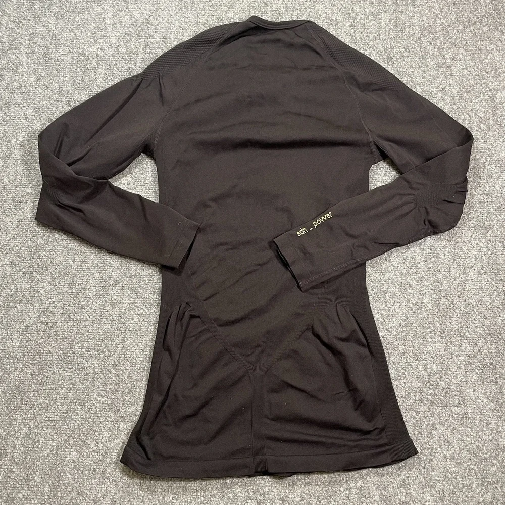 DIADORA Cycling Shirt Mens Large Black Compression Made in ITALY Tech Apparel